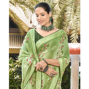 green-printed-georgette-saree-with-swaroski-work