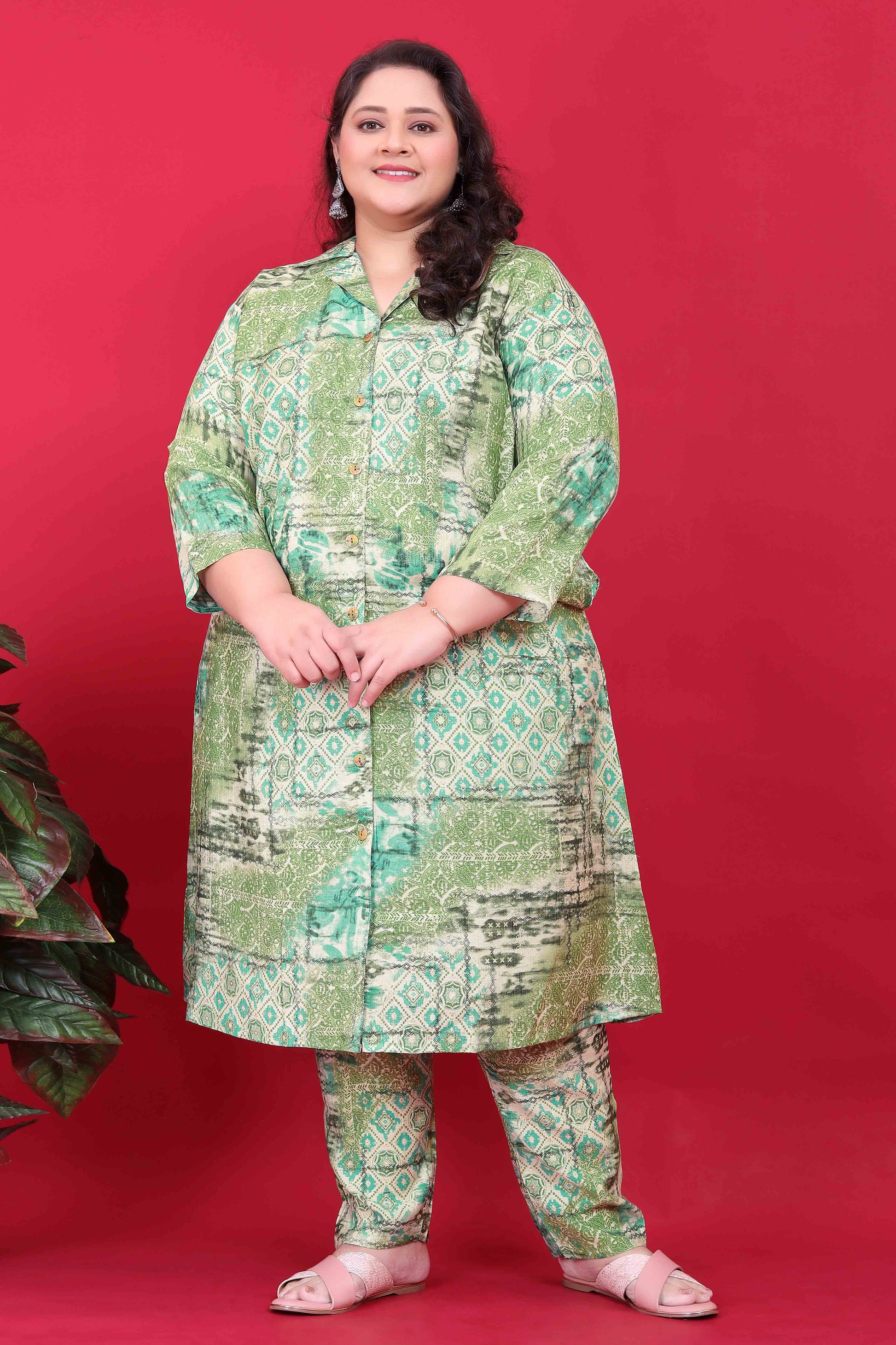 green-geometric-printed-viscose-co-ord-set