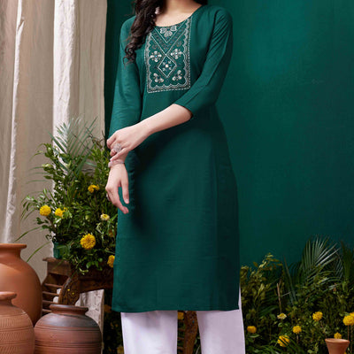 green-yoke-embroidered-pure-cotton-straight-kurti-2