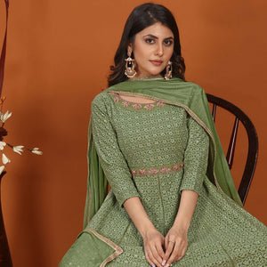 green-floral-sequins-embroidered-georgette-gown