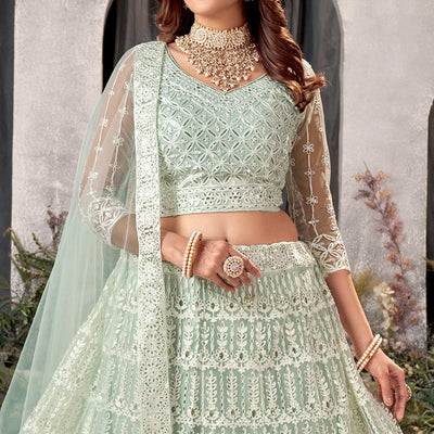 green-floral-sequins-embroidered-net-lehenga-choli