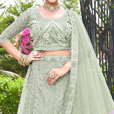 green-sequins-floral-embroidered-net-semi-stitched-lehenga-choli
