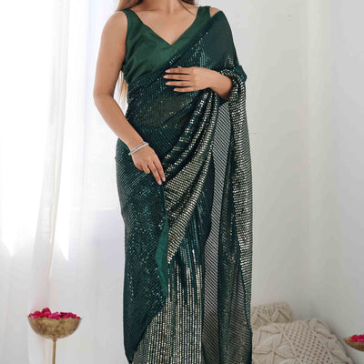 green-sequins-embroidered-georgette-saree-43