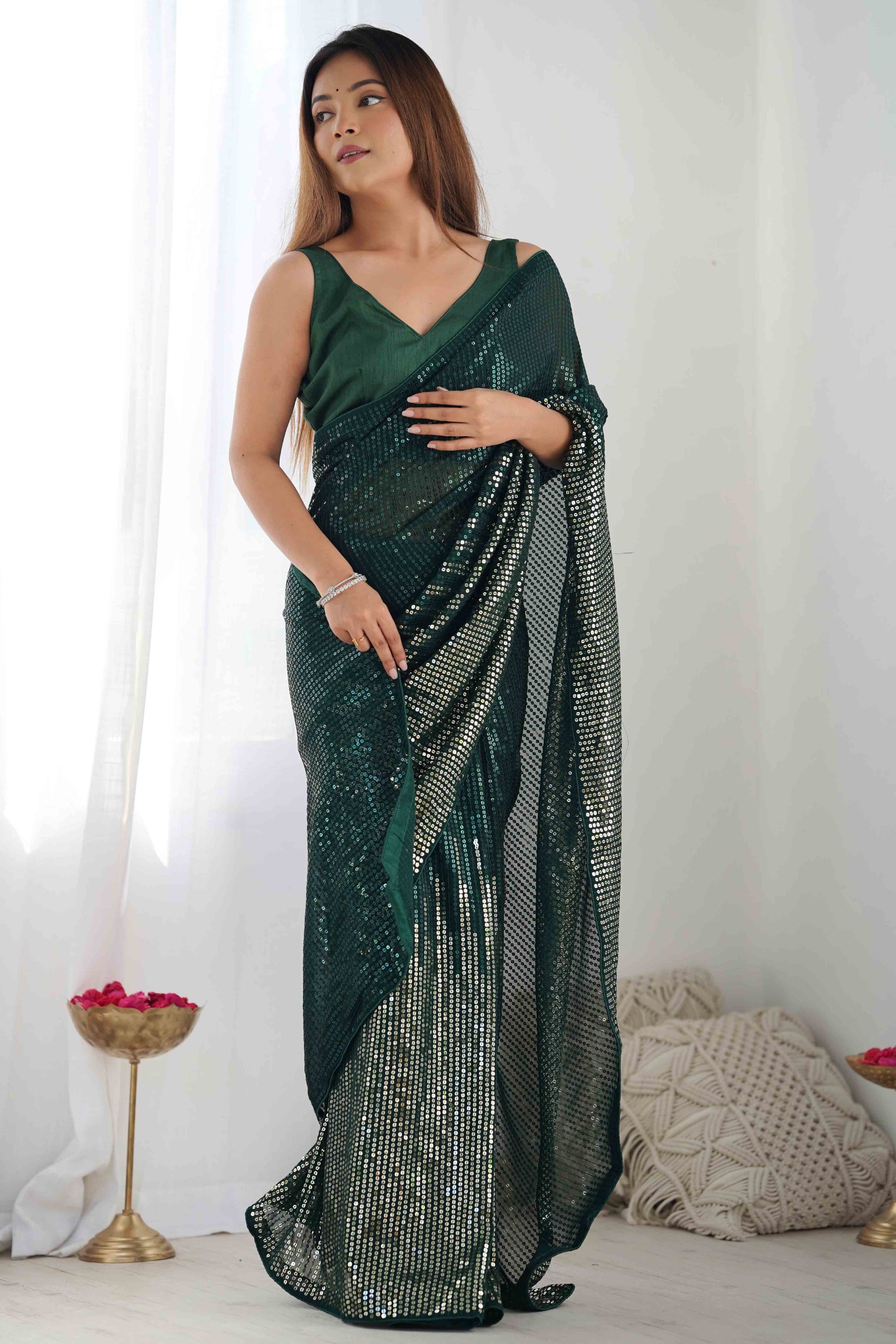 green-sequins-embroidered-georgette-saree-43