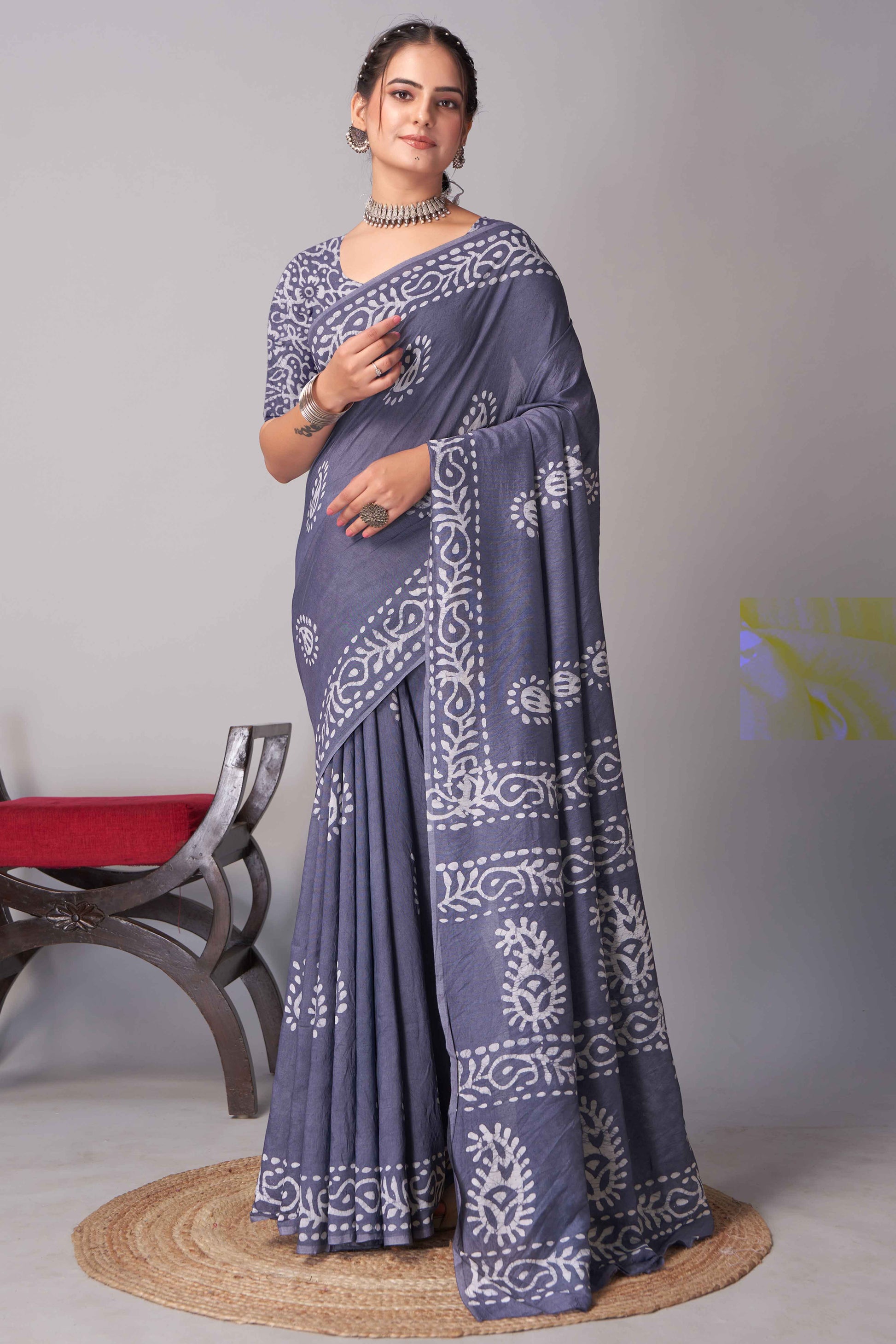 grey-batik-printed-chanderi-cotton-silk-saree
