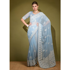 grey-floral-embroidered-georgette-saree-1