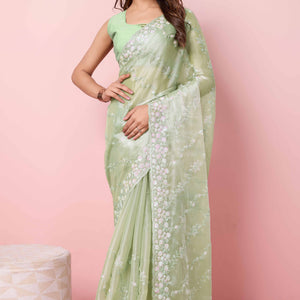 green-floral-sequins-embroidered-burberry-silk-saree