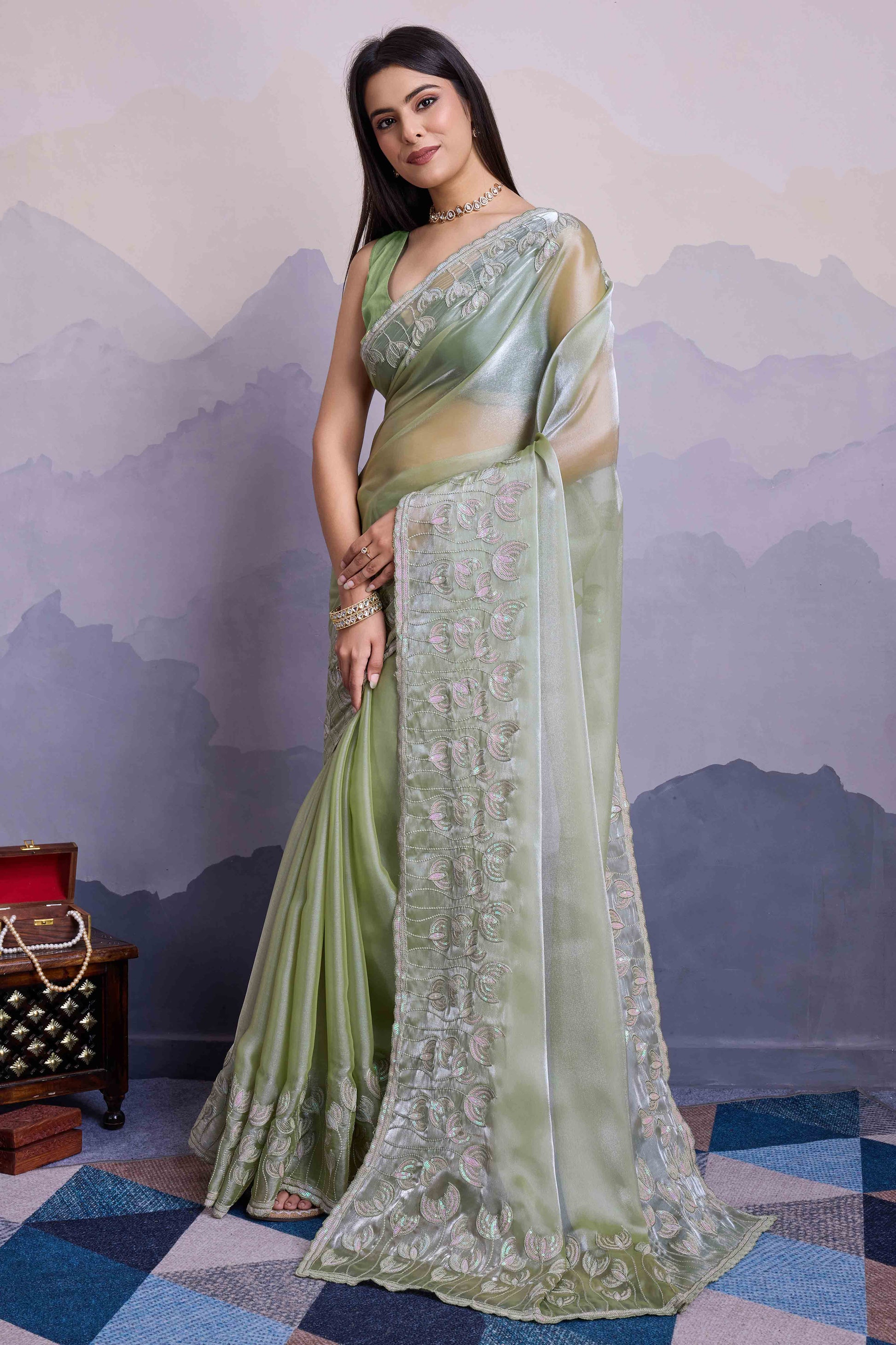 green-floral-sequins-embroidered-jimmi-choo-zoya-silk-saree