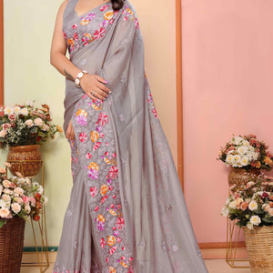 grey-floral-embroidered-organza-saree-8