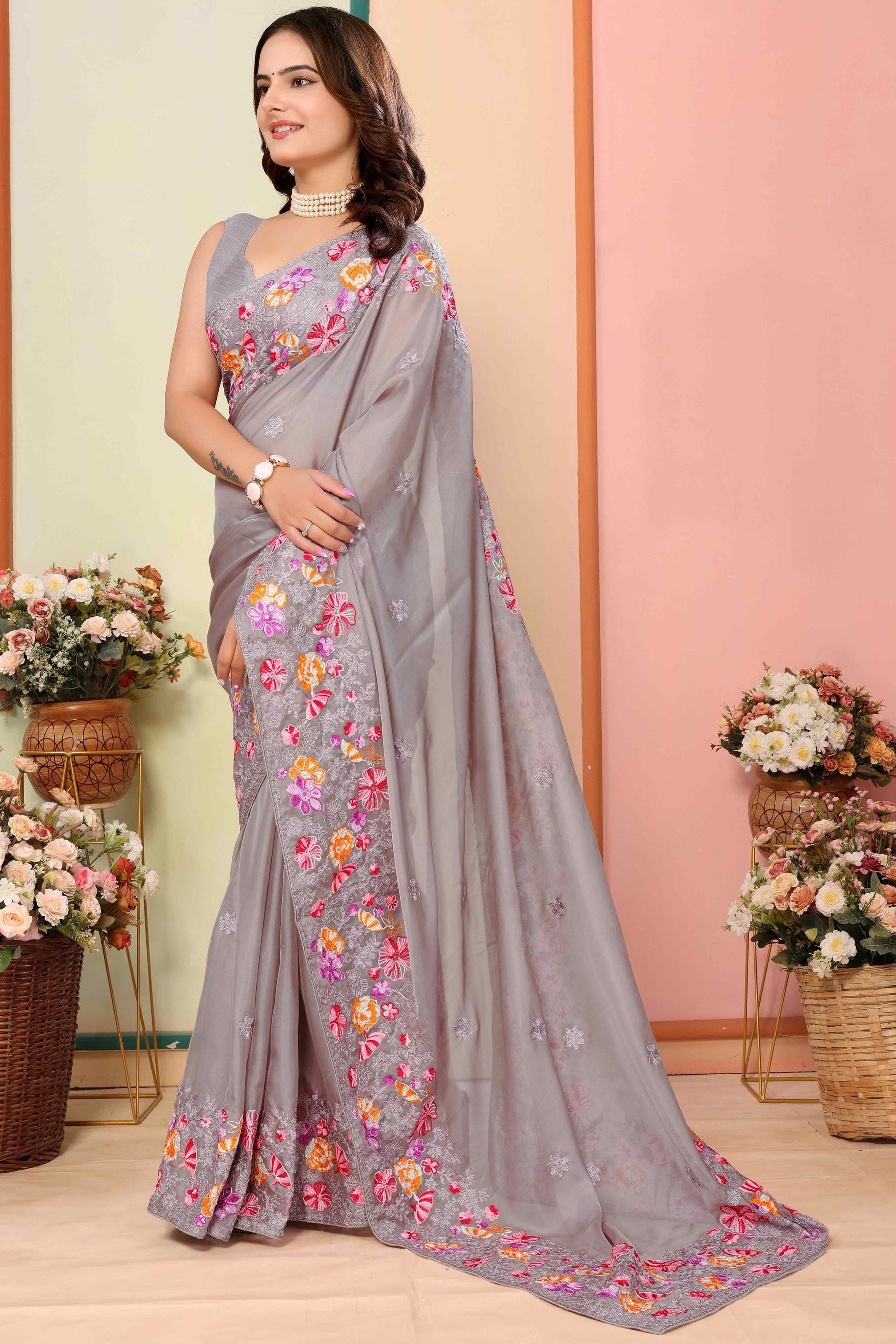 grey-floral-embroidered-organza-saree-8