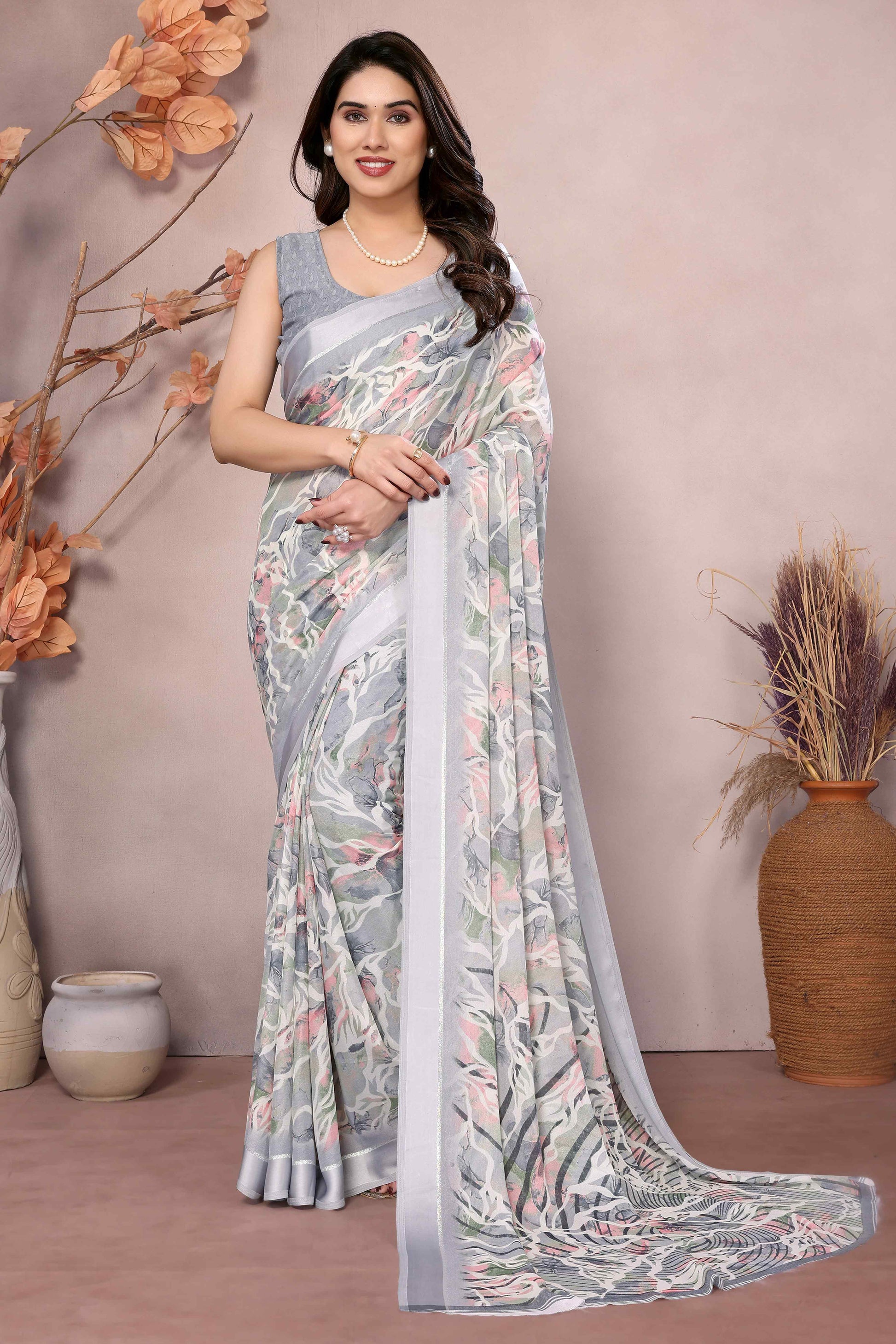 grey-floral-printed-moss-art-silk-saree