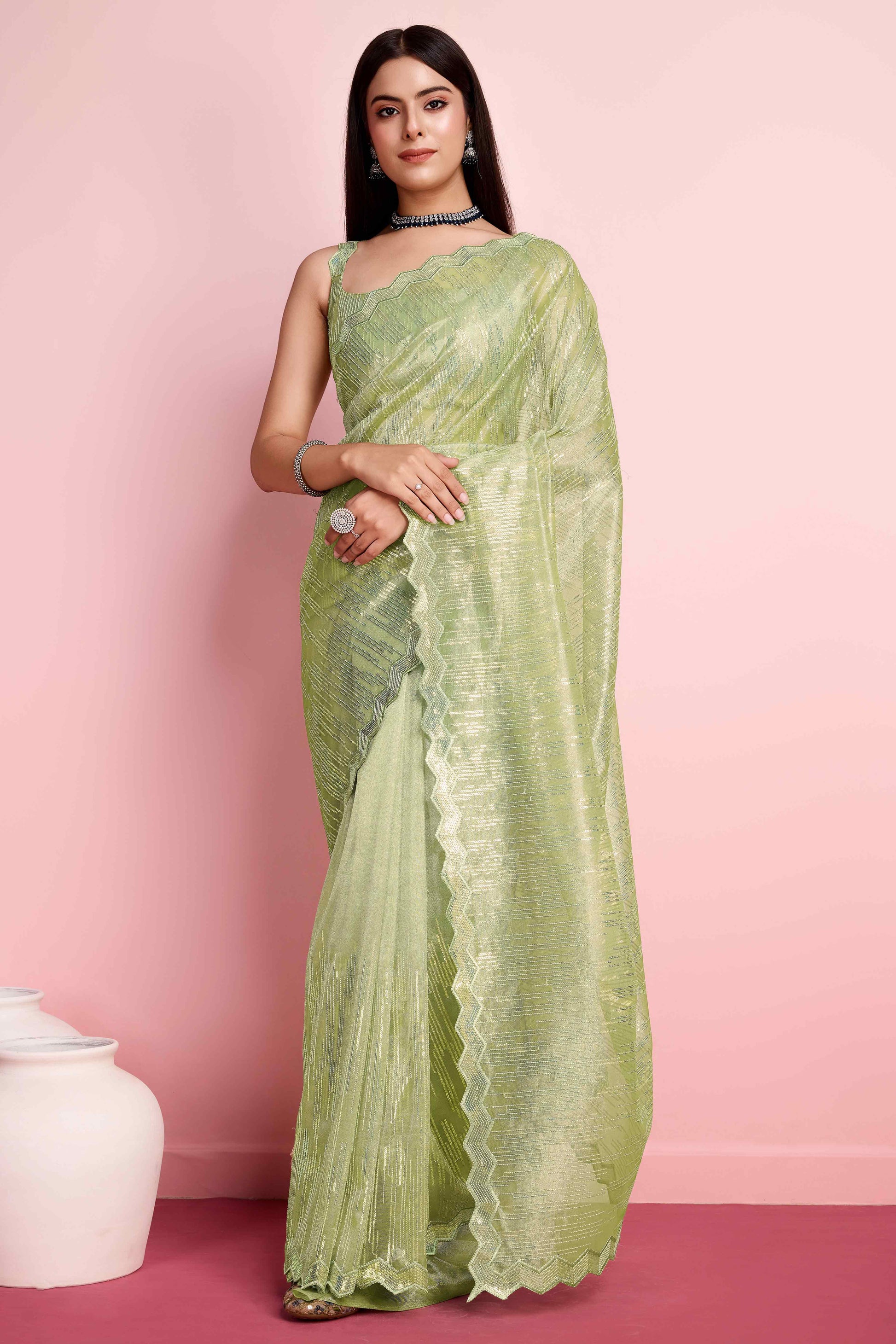 green-sequins-embroidered-silver-twill-net-saree