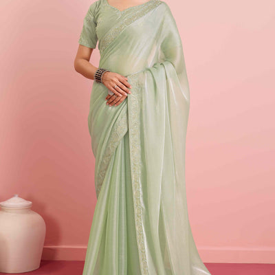 green-solid-with-sequins-embroidery-border-mulberry-silk-saree