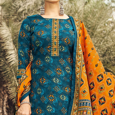 Morpich Printed Pashmina Suit