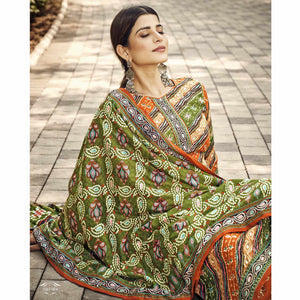 green-rust-printed-pashmina-suit