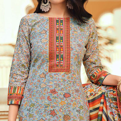 grey-floral-printed-pure-cotton-suit