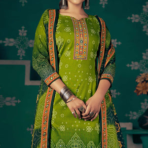 green-bandhani-printed-pashmina-salwar-suit