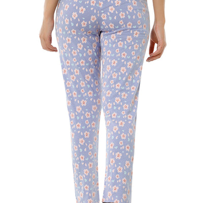 Full Length PJ Bottom - Brunnera Blue Floral Print