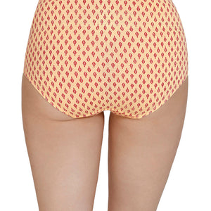 Inner Elastic Print High Rise Full Brief Panties (Pack of 3)
