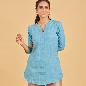 Sky Blue Short Top