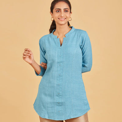 Sky Blue Short Top