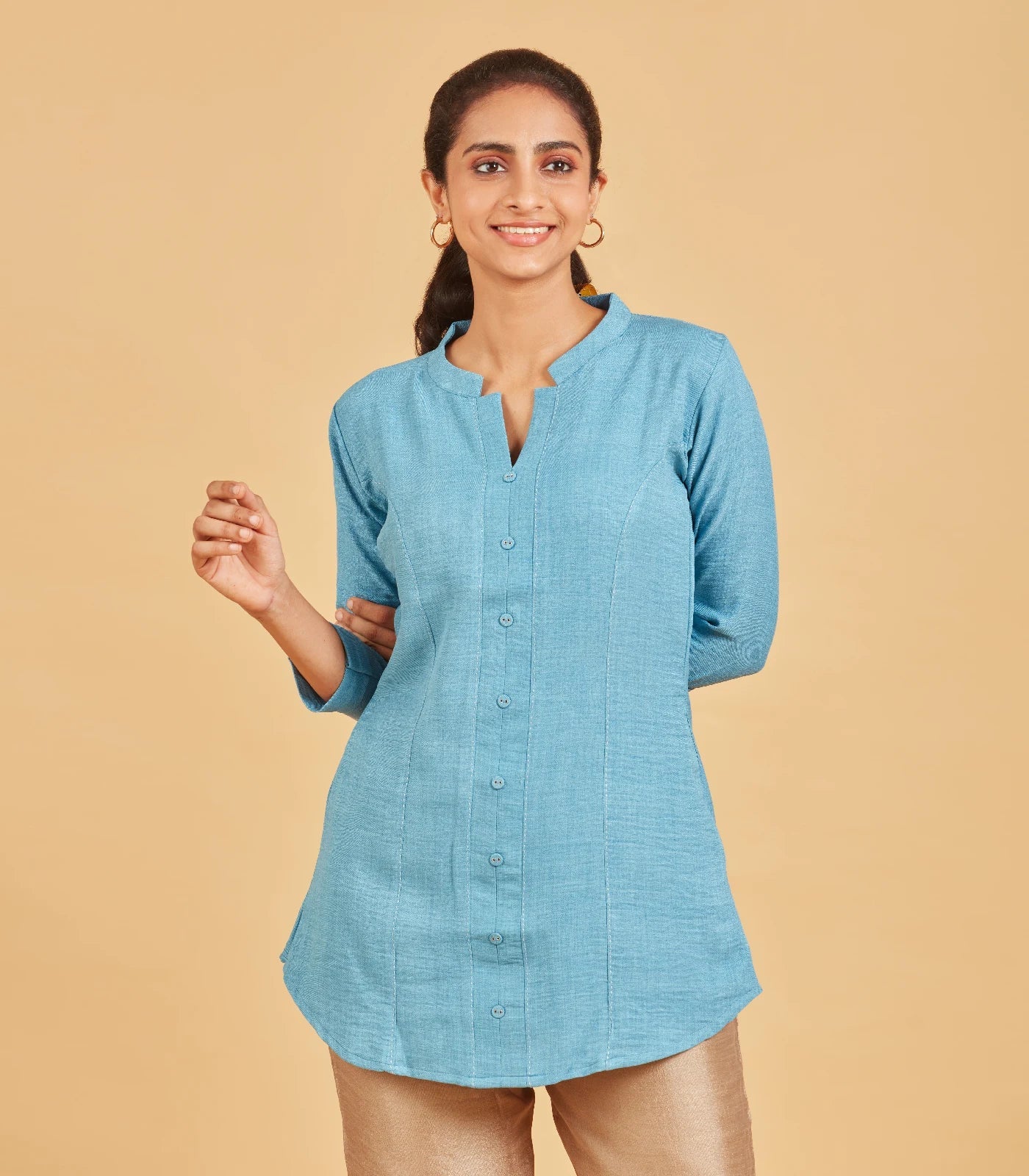 Sky Blue Short Top