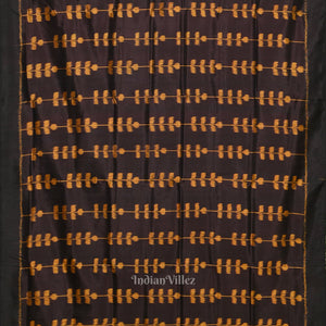 Coffee Leaf Design Odisha Ikat Contemporary Designer Saree