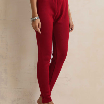 trueBrowns Maroon Woollen Leggings