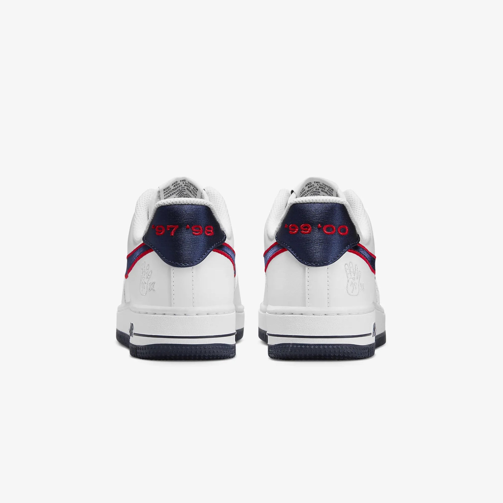 Nike | AIR FORCE 1 '07 { WHITE/OBSIDIAN-UNIVERSITY RED-WOLF GREY