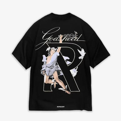 REPRESENT | HERMES T-SHIRT { JET BLACK