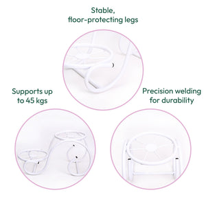 Swirl Decorative Plant stand- Set of 2- White