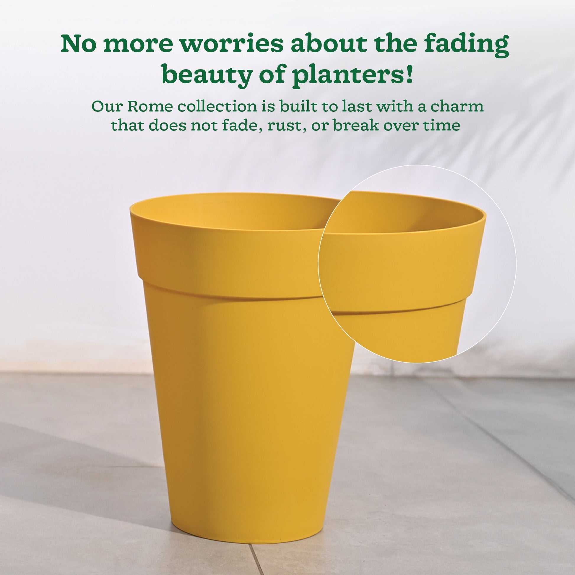 Roma Plastic Planter