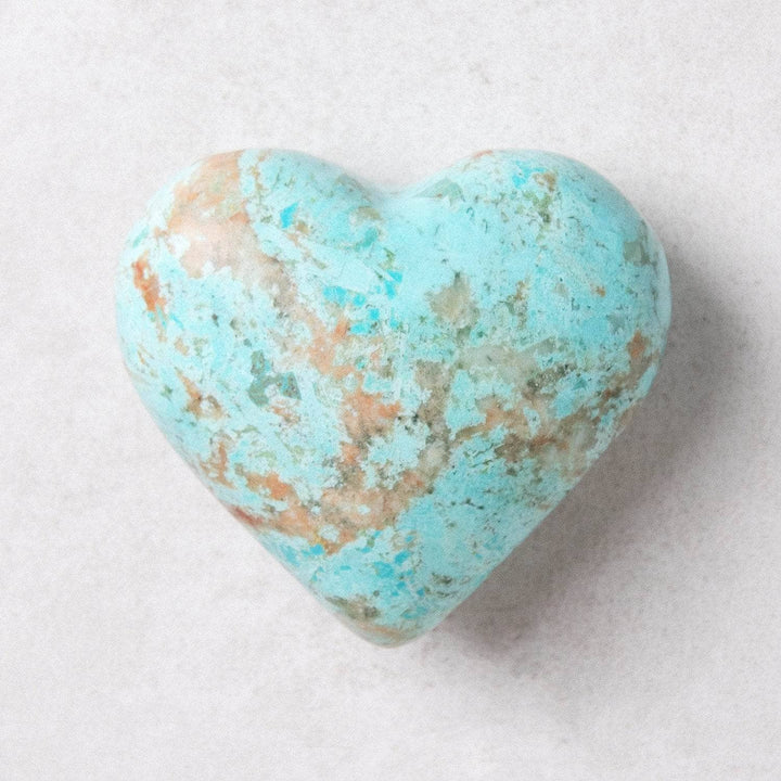 Natural Peruvian Turquoise Hearts  - AAA Premium Quality