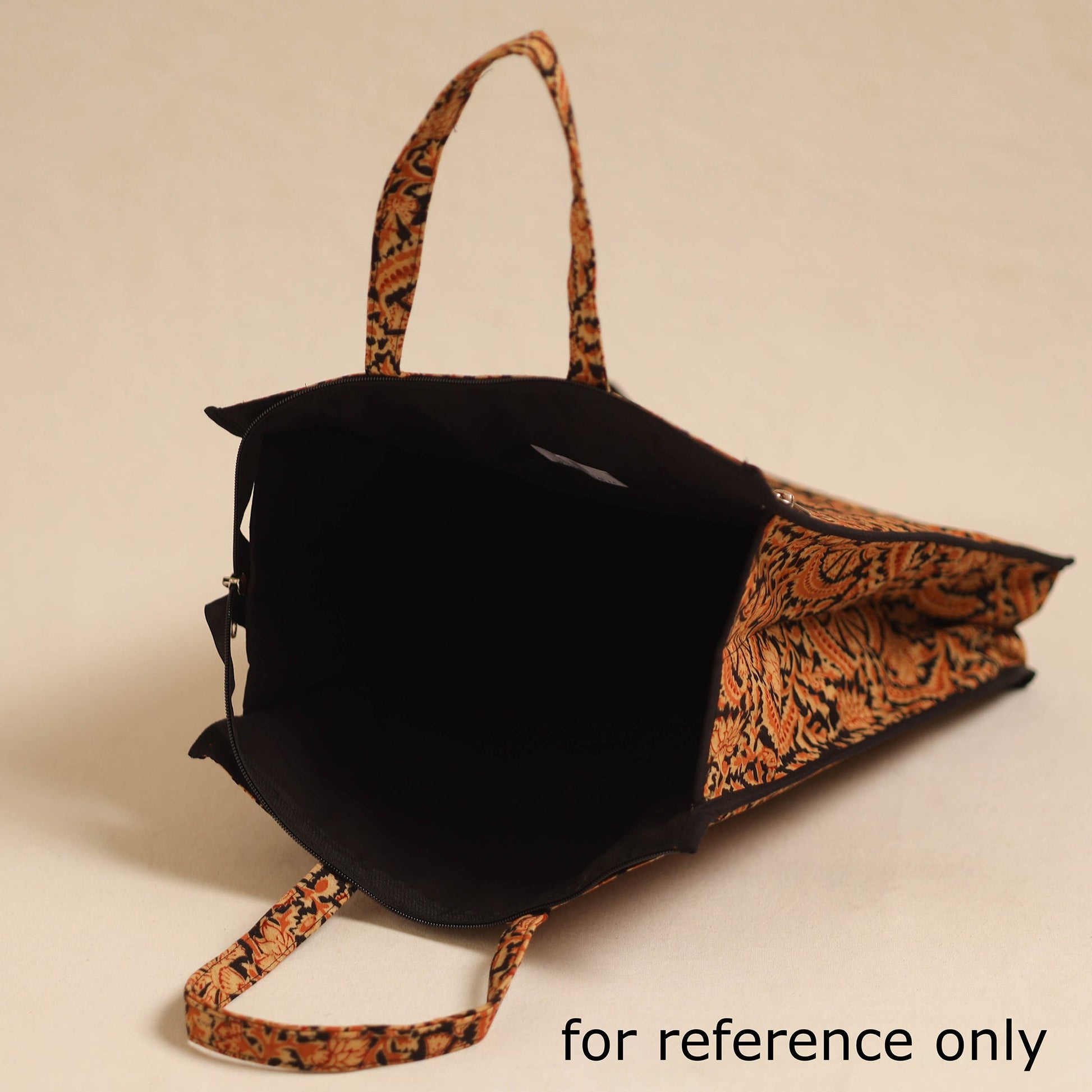 Black - Handcrafted Cotton Shopping Hand Bag 18