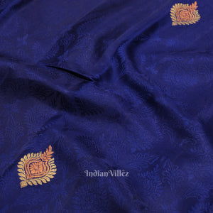 Indigo Blue Designer Kanjivaram Silk Saree