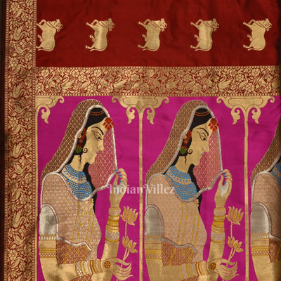 Exclusive Bridal Brocade Banarasi Silk Saree with Sringar and Pichwai Work
