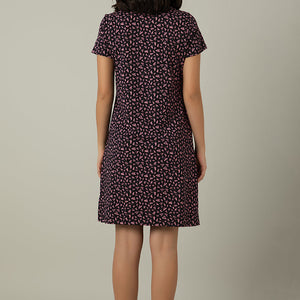 Comfort Sleep Dress - Polka Heart Print