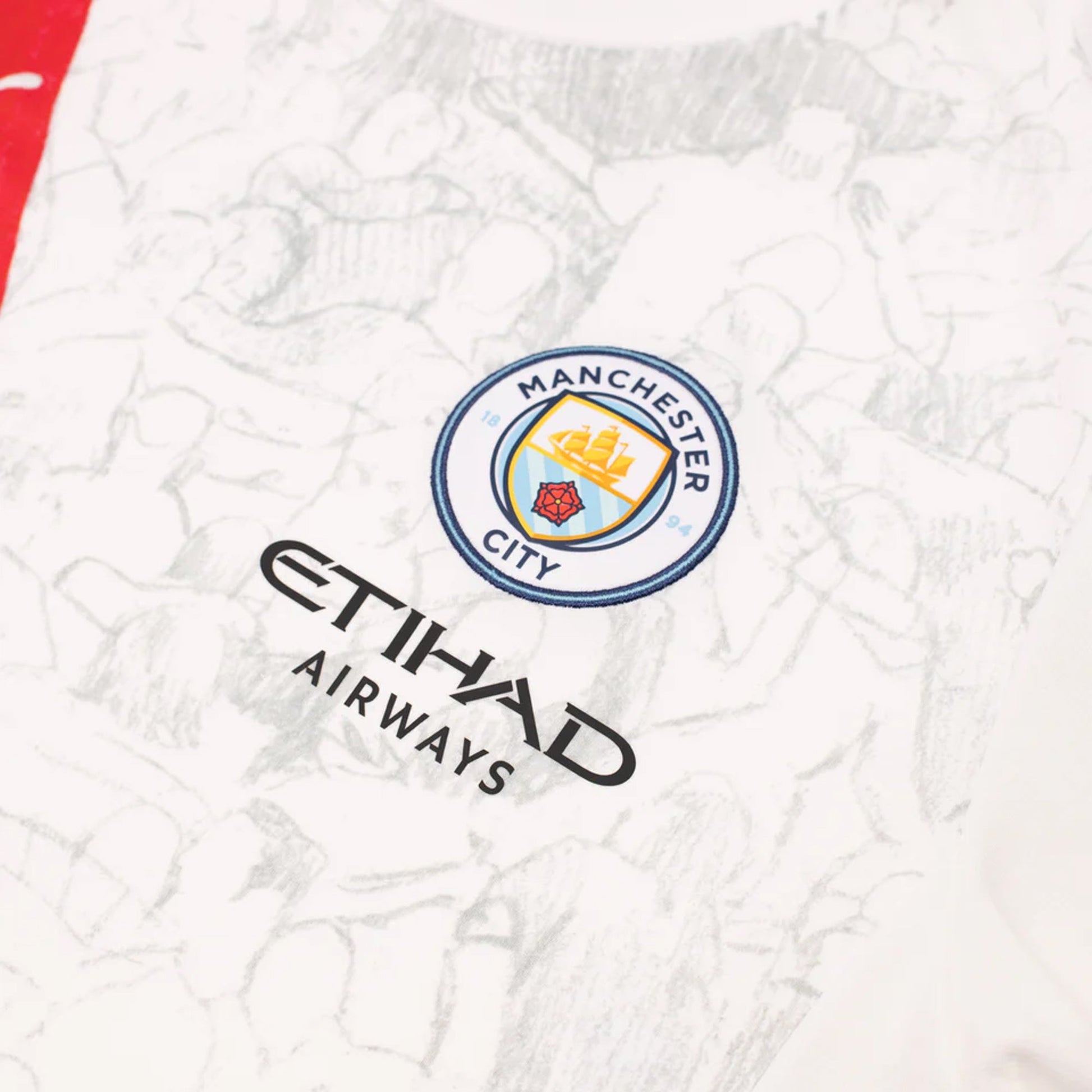 PUMA | KIDSUPER x MANCHESTER CITY JERSEY { PUMA WHITE-BLACK