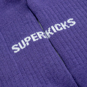 Superkicks | CREW SOCKS  { PURPLE/GREEN/BLUE