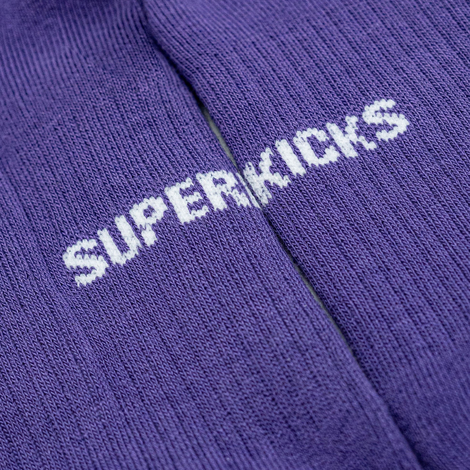 Superkicks | CREW SOCKS  { PURPLE/GREEN/BLUE