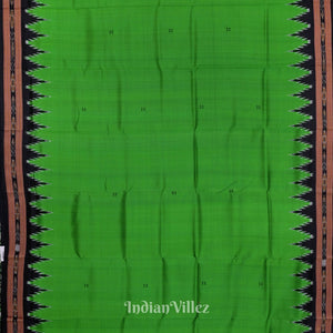 Green Butta Design Odisha Ikat Khandua Silk Saree