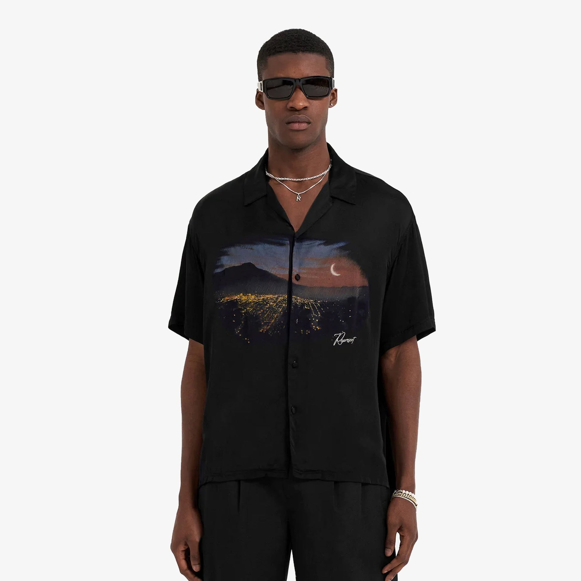 Represent | THE HILLS SHIRT  { BLACK