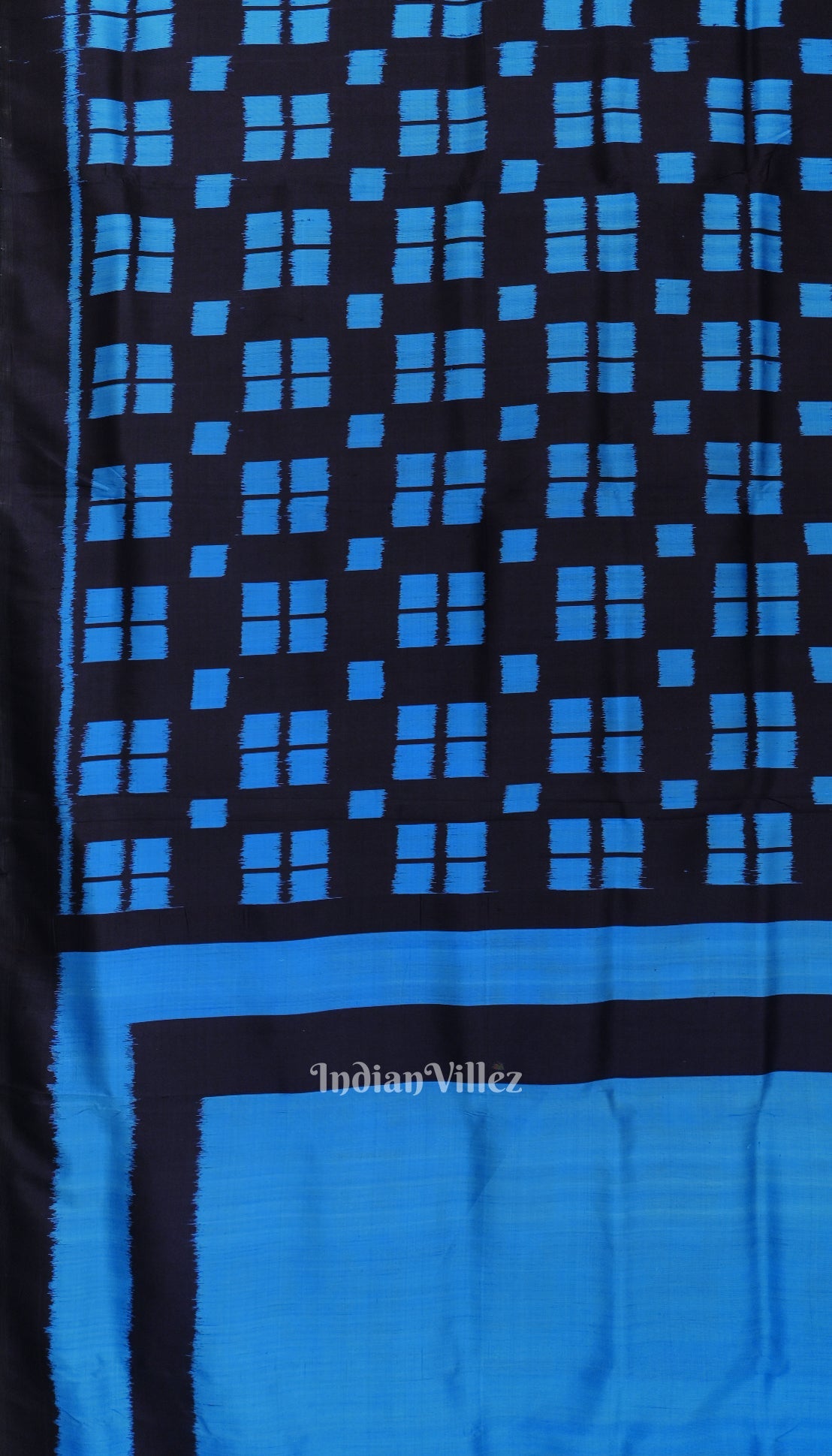 Black Copper Sulphate Odisha Ikat Pasapali Contemporary Silk Saree