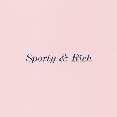SPORTY & RICH | HOTEL DU CAP T-SHIRT { EDEN PINK/NAVY