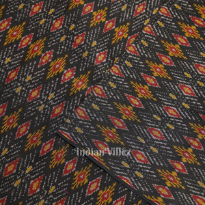 Multi Color Pochampally Ikat Silk & Cotton (Sico) Fabric