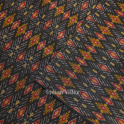 Multi Color Pochampally Ikat Silk & Cotton (Sico) Fabric
