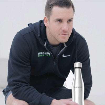 Acti-Bot Stainless Steel Single Wall Water Bottle 900ml.