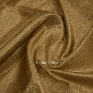 Gold Pearl Brocade Tissue Banarasi Saree