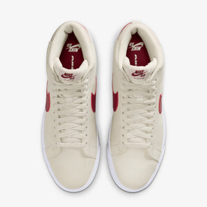 Nike | SB ZOOM BLAZER MID { PALE IVORY/NOBLE RED-SILT RED-WHITE