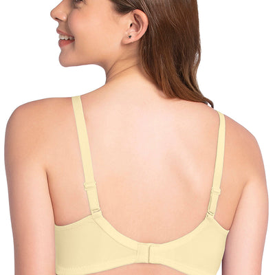 Smooth Charm Padded Non-Wired T-Shirt Bra - Transparent Yellow